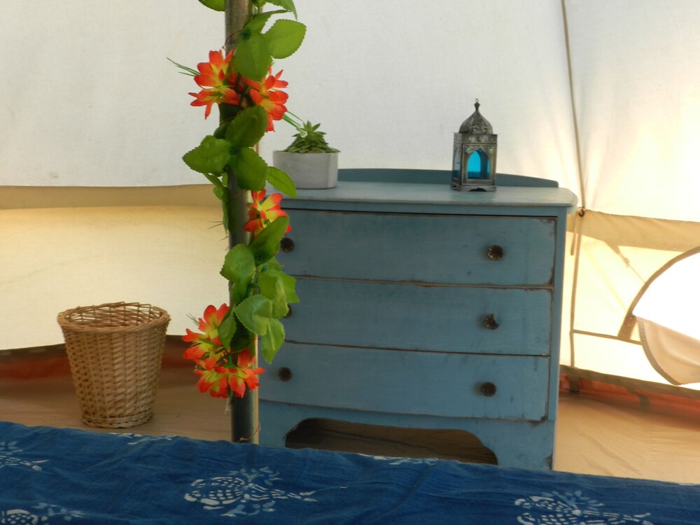 Cosy 5m Bell Tent Glamping in Rural Herefordshire view 2