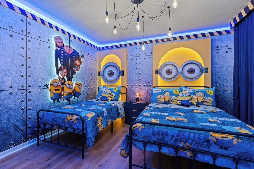 Epic Family Villa Pool Theater Themed Bedrooms