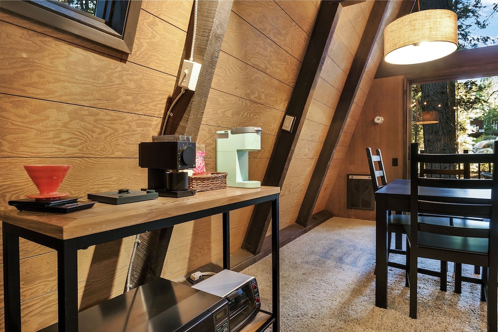 A Frame Hideaway | Floor to Ceiling Windows in the Pines