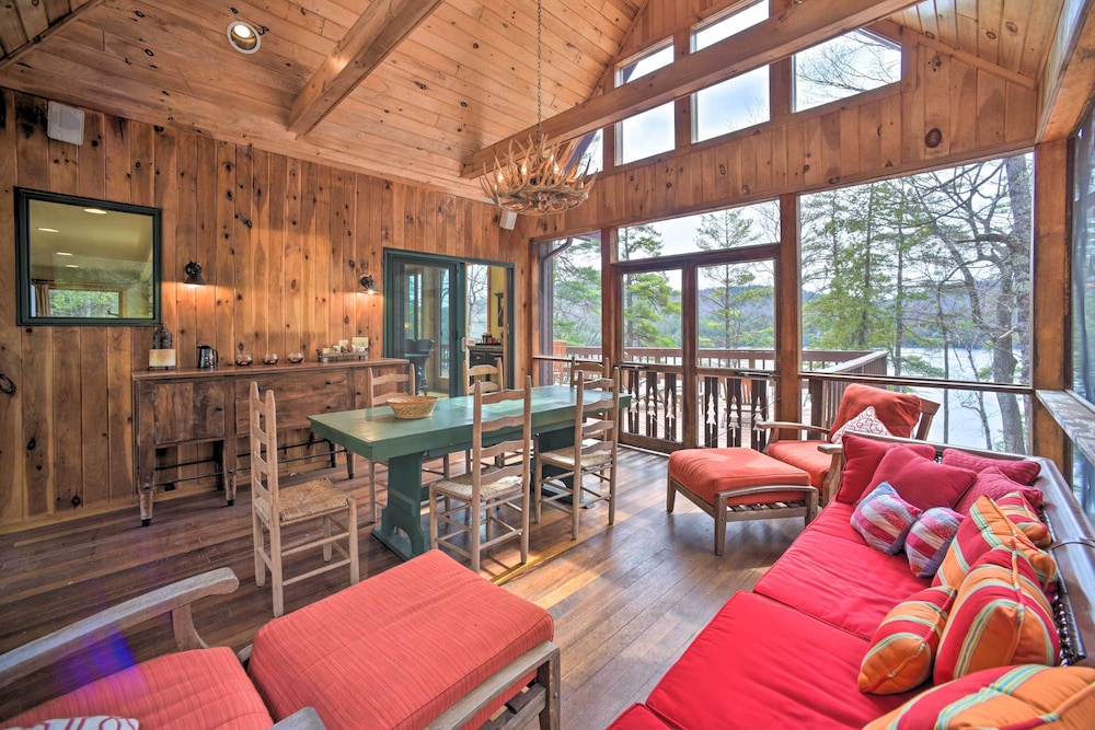 Adirondack Oasis: Lake House w/ Dock + Deck!