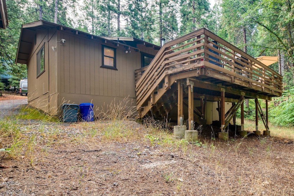 Furnished Deck: Secluded Arnold Cabin Rental!