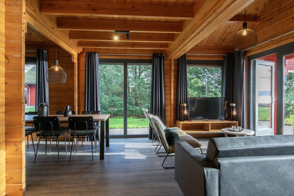 Restyled Wooden Lodge Near the Maasduinen