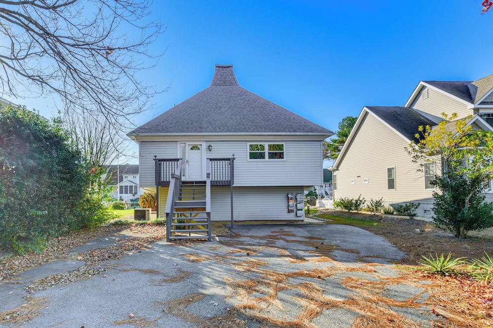 Private Dock & Deck: Waterfront Ocean Pines Home