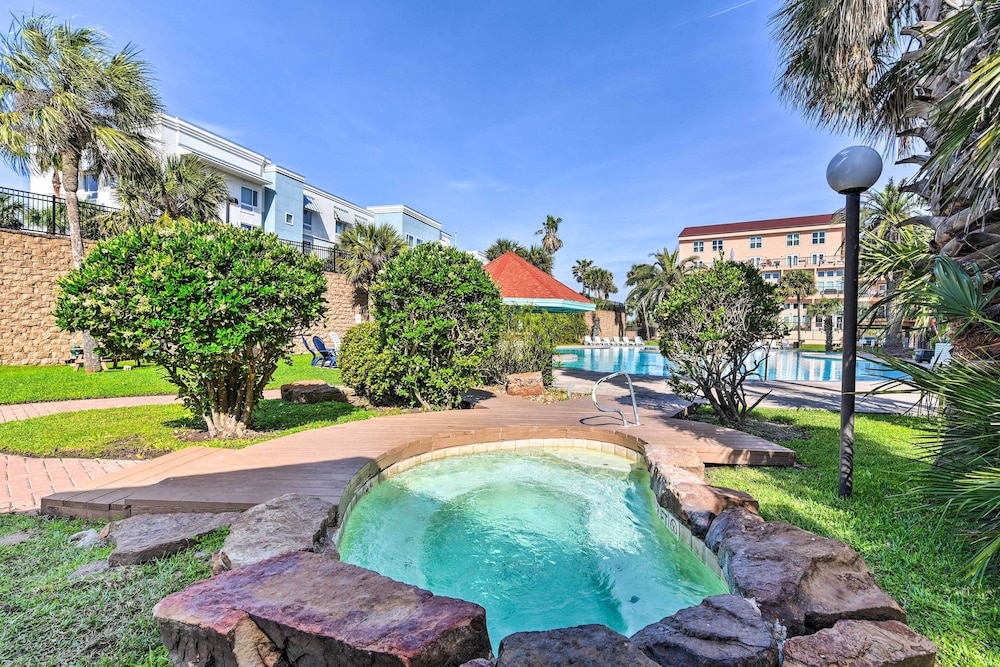 Across From Beach: Resort-style Galveston Condo