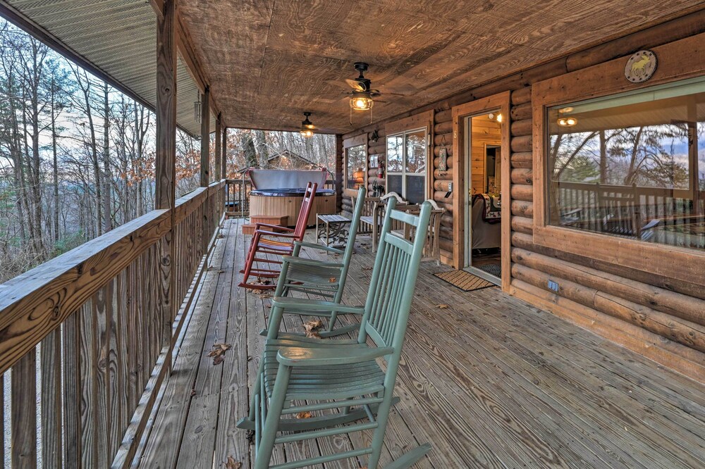 Cozy Deer Glen' Cabin w/ Private Hot Tub & Porch! view 4