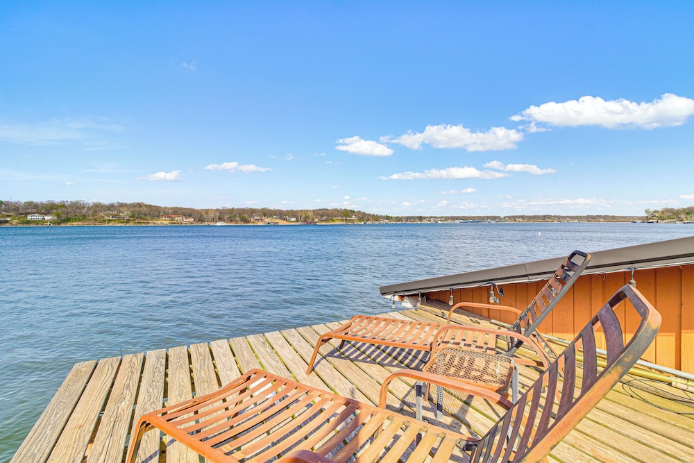 Grove Lake House w/ Boat Dock & Outdoor Spots!