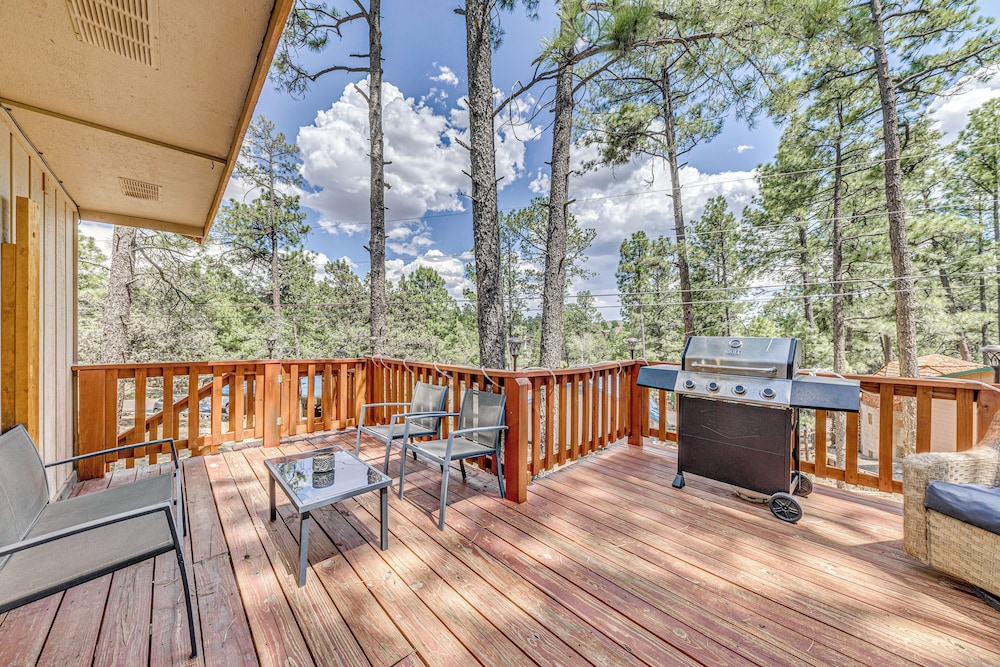 1 Block to Hiking: Ruidoso Home w/ Game Room
