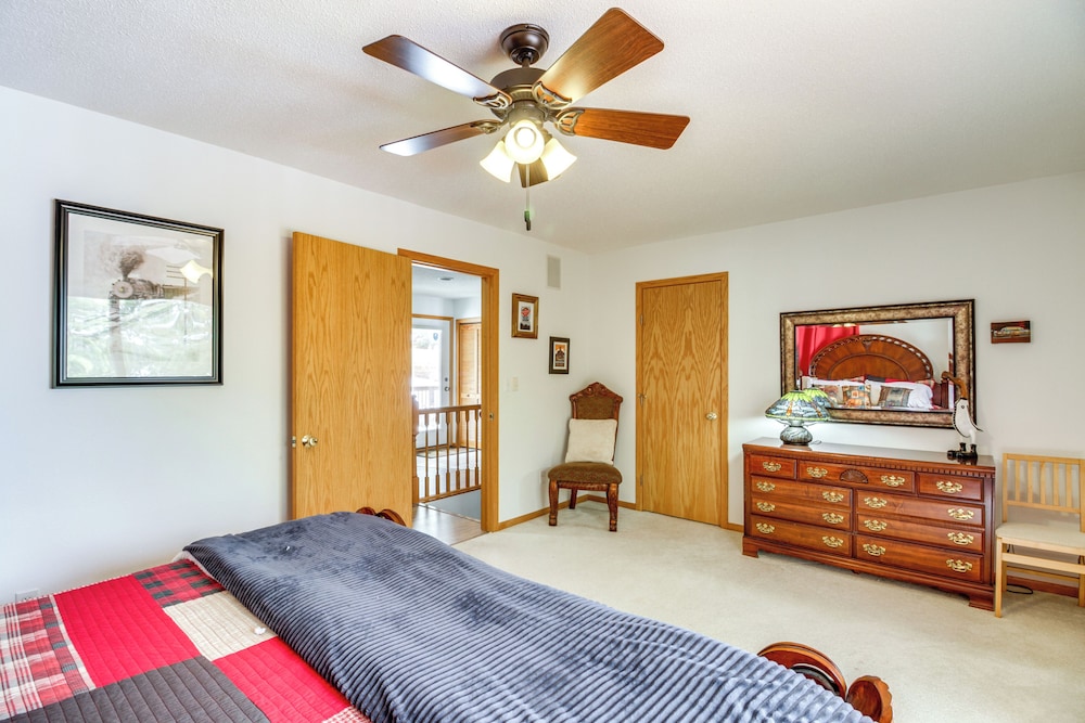 Dock, Deck & Fire Pit: Lakefront Home in Walker!