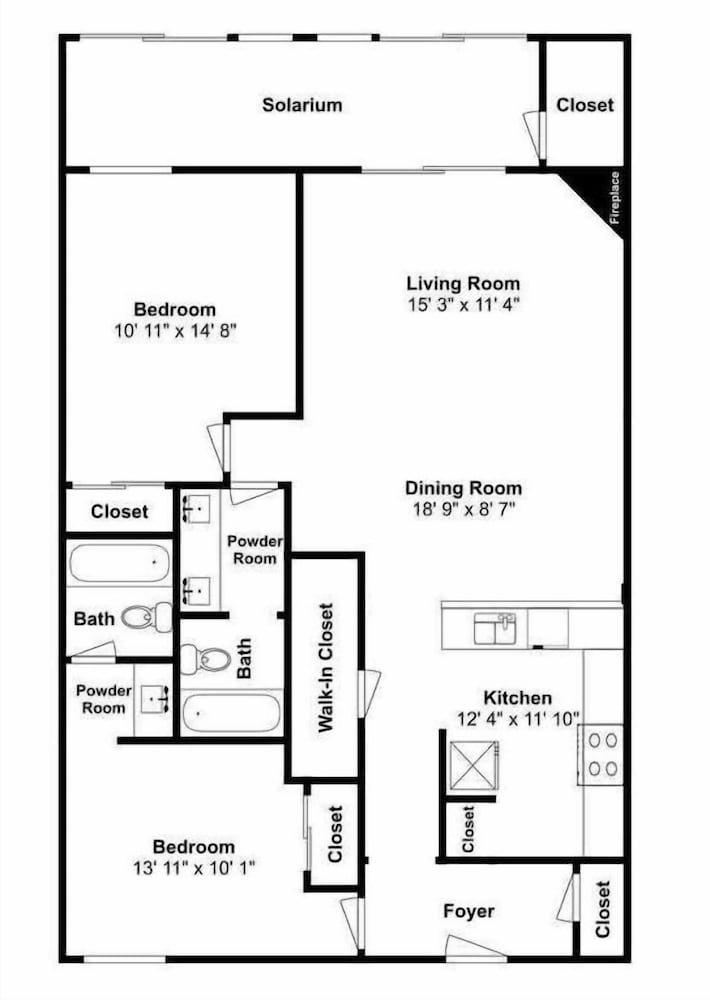Spacious 2 BR Units at 1849 Condos With Free Pool, Parking & Wifi