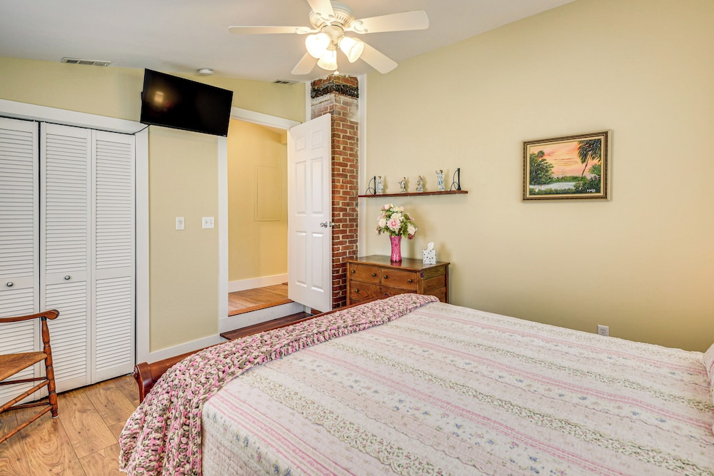 1 Block to Crescent Lake: Charming Home w/ Porch!