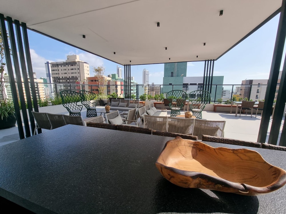 Flat 350m da praia de Tambaú - conforto