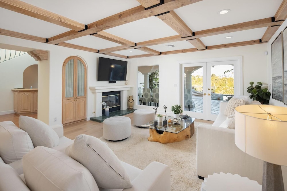 Stradella Spanish - Contemporary Mediterranean Estate w/ Resort-style Yard