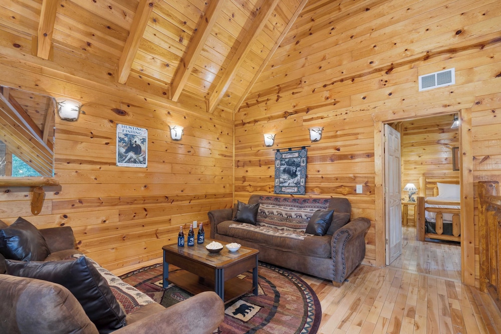 Sleeps 26, 2 Homes Theater Room, Game Room, Hot Tub, Smoky Mountain Views