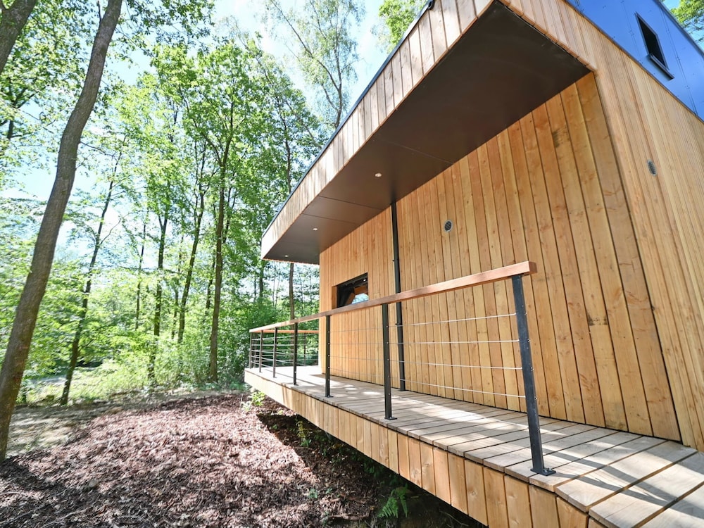 Modern, Wooden Chalet With Wood Burning Stove, in the Forest