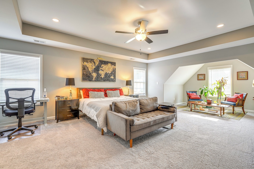 Patio w/ Fireplace: Spacious Sharpsburg Home!