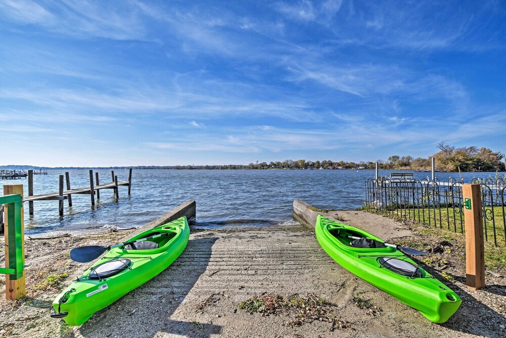 Lakefront Home w/ Game Room, Theater & Dock! view 2
