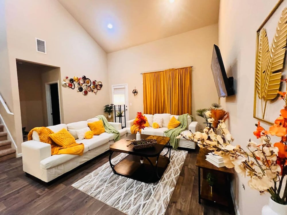 Spacious 4BR Home w Game Room Office Backyard