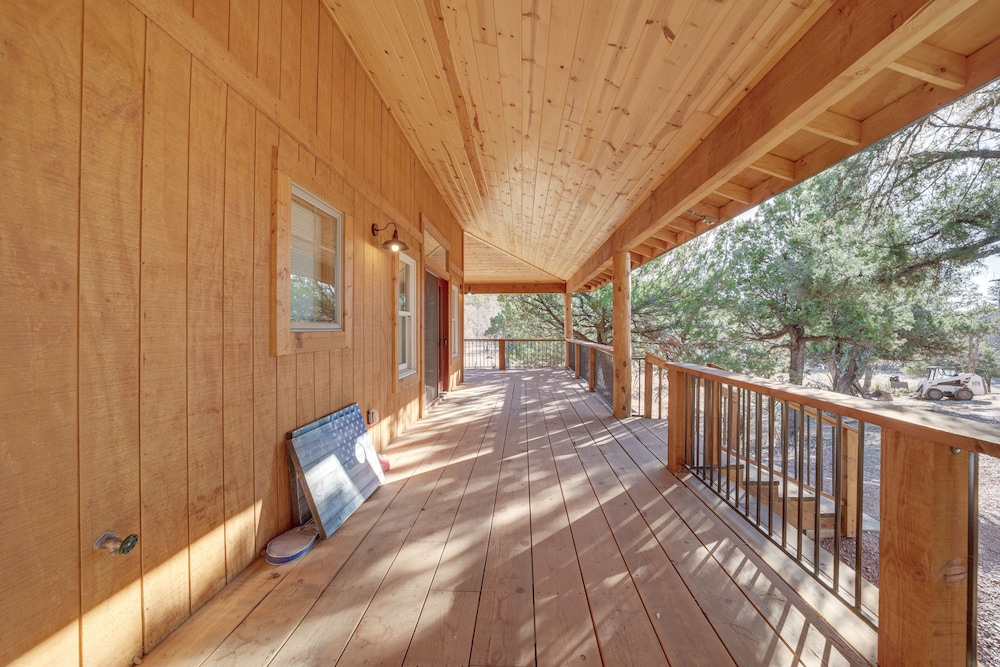 Airy Pine Cabin w/ Wraparound Deck Near Trails! - Property Image 1