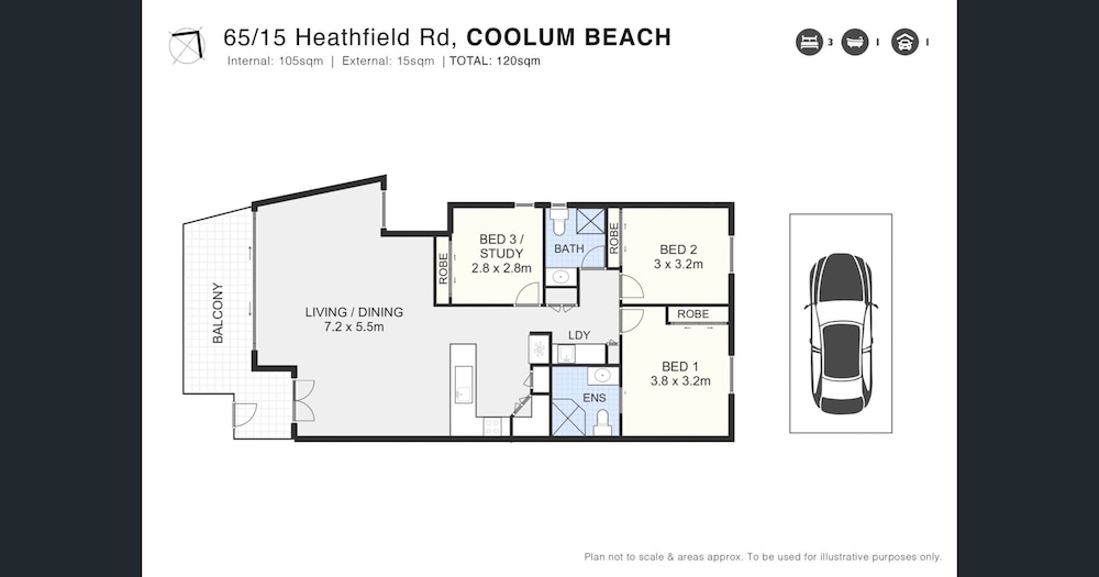 3-bed Haven With Balcony and Bbq, 5-min to Beach