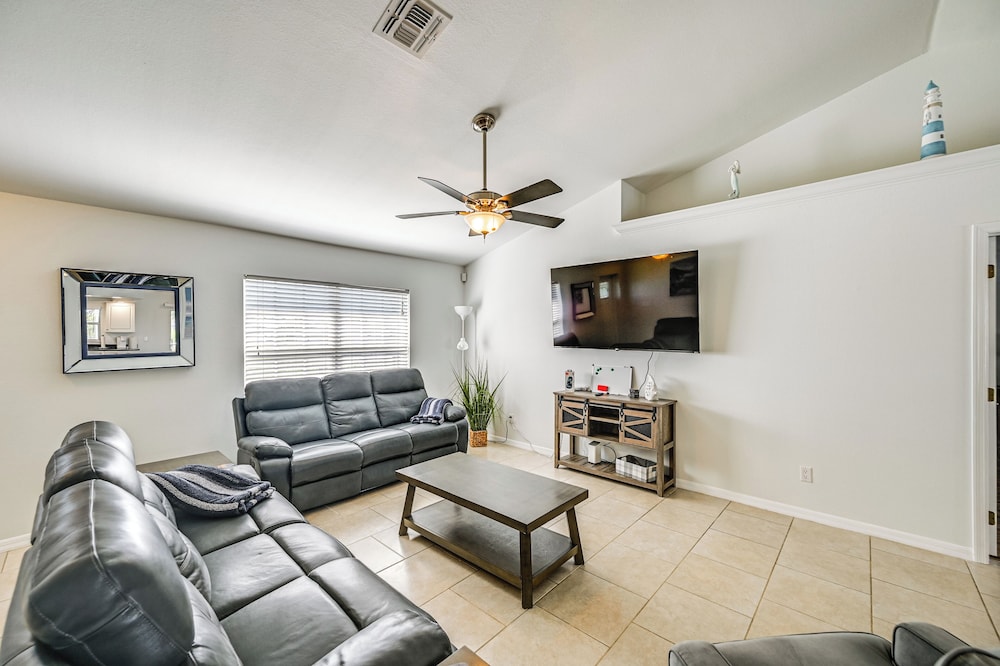 Patio, Dock + Canal Access: Cape Coral Home!