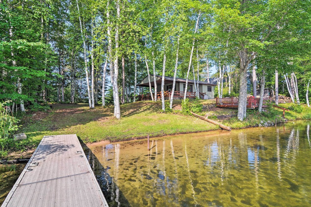 Lakefront Cabin w/ Private Dock & Beach! view 4