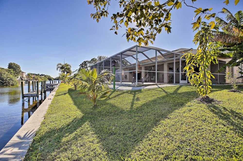 Canal-view Home w/ Lanai in Cape Coral! view 4