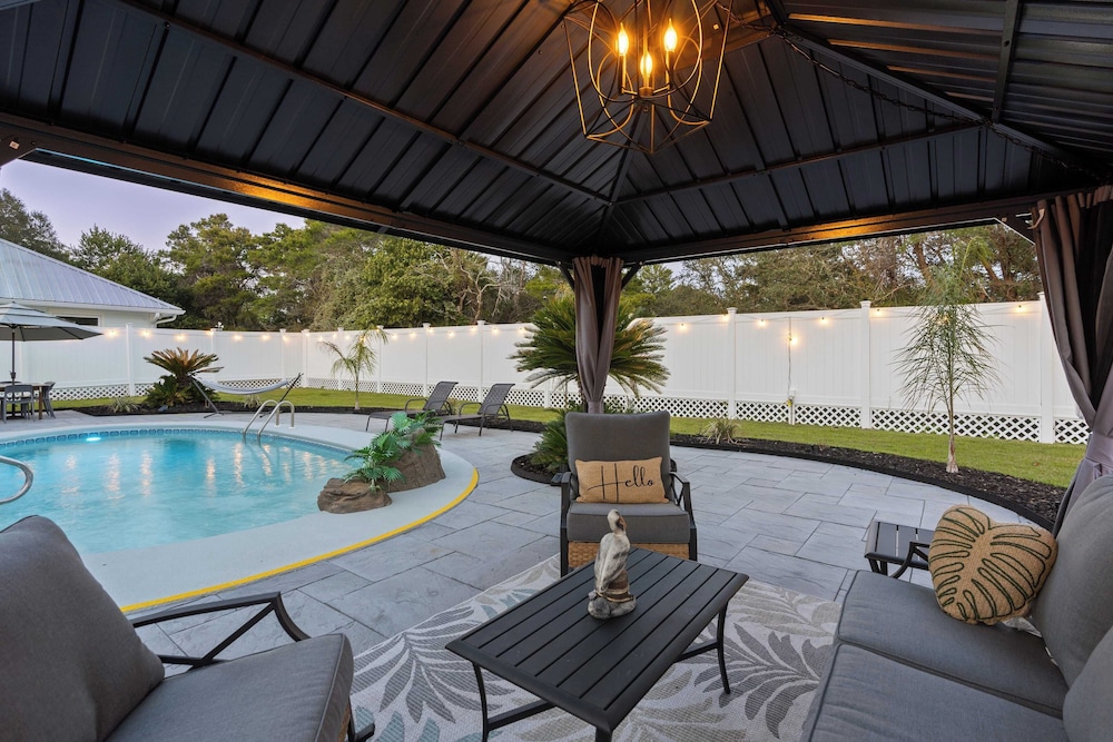 Stylish Panama City Home w/ Pool, Tiki Bar, & Walkable Beach Access
