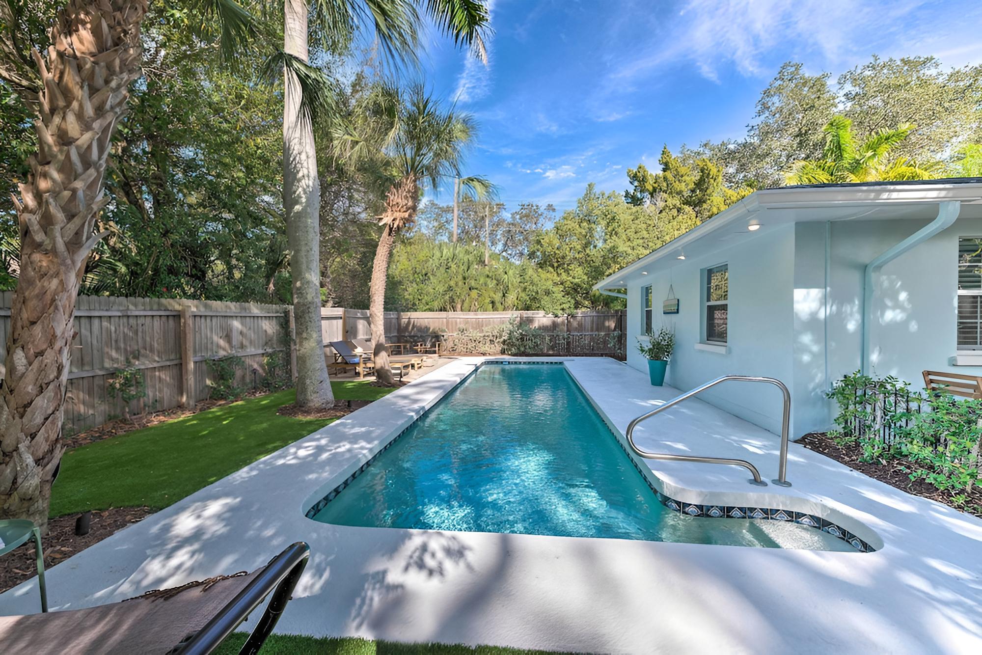 Mid-mod Coastal Home w/ Pool ~ 1 Mile to Beach view 3