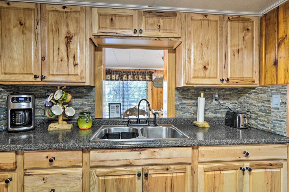 Riverfront Grayling Retreat w/ Fire Pit & Dock! view 3