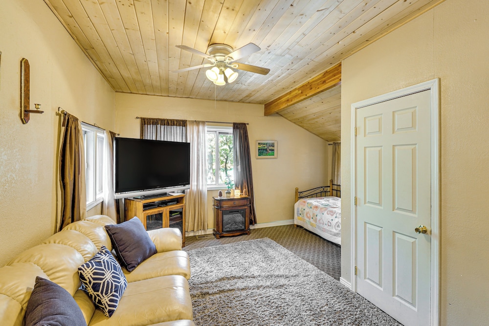 4 Mi to Rainbow Lake! Serene Home w/ Deck view 3