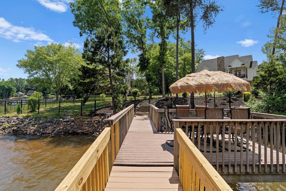 Spacious Waterfront Home on Lake Norman With Firepit, Views, and Dock Access