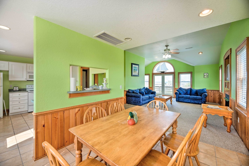 Quiet Hatteras Duplex With Decks ~ 1 Mile to Beach