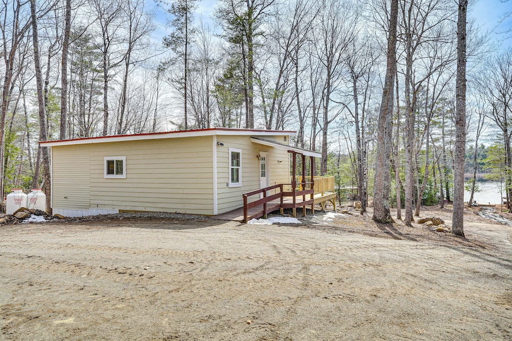 Private Dock & Deck: Tranquil Dam Pond Cottage!