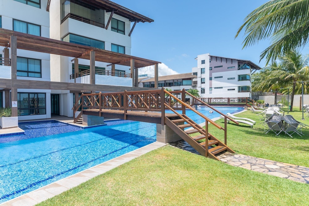 Flat beira mar-Com Churrasq-SH133