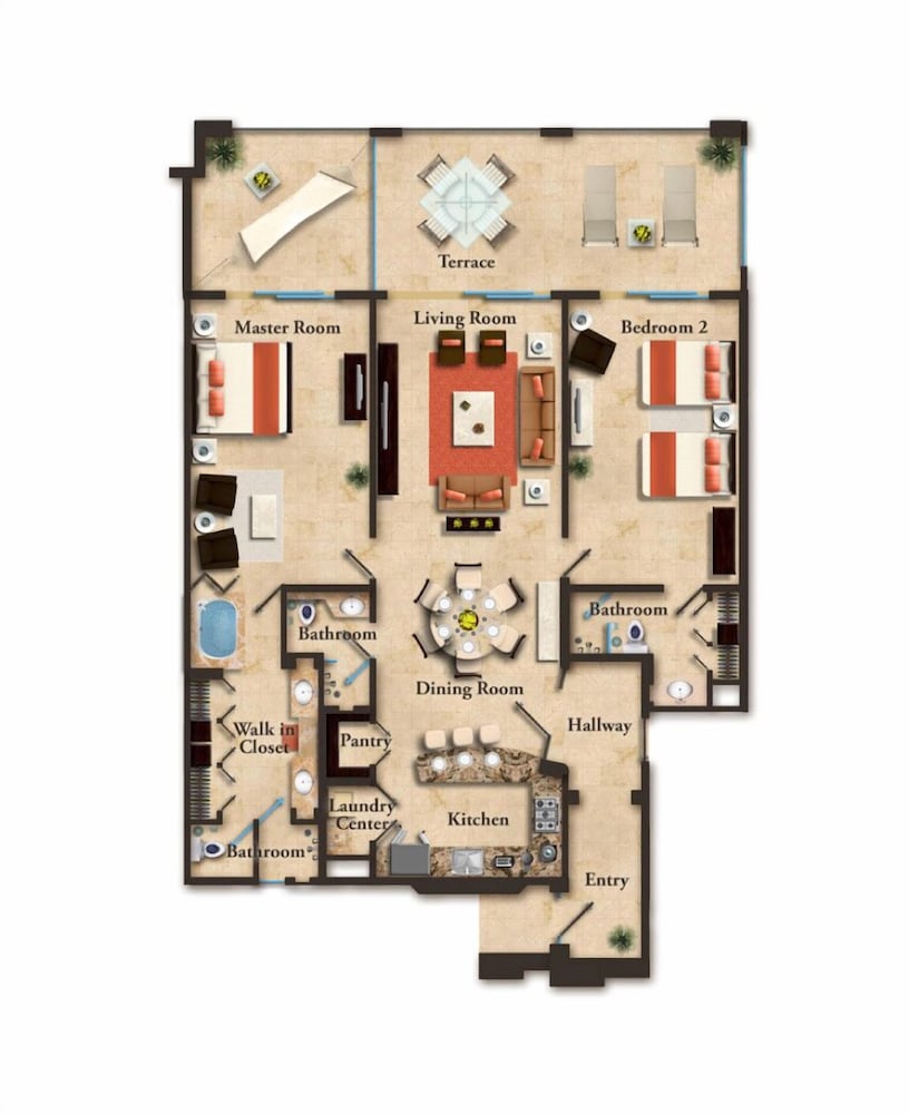 2BD Oceanview Suite Garza Blanca