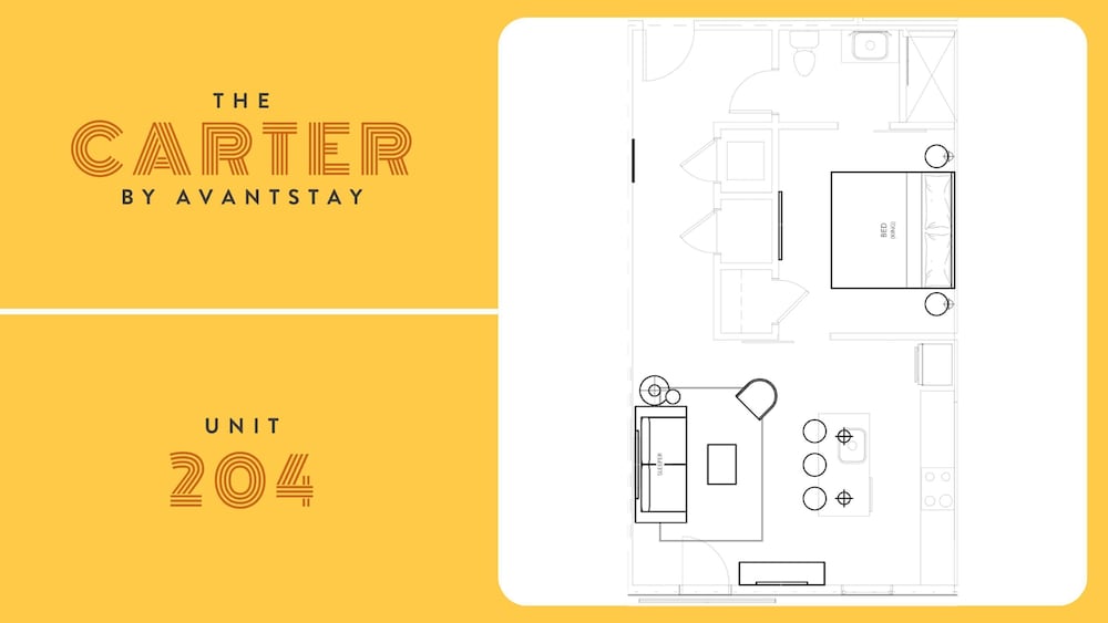 The Carter 204 by Avantstay 1BR Balcony