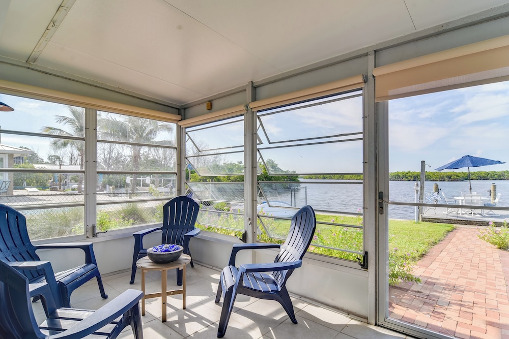 Riverfront Ruskin Home w/ Boat Dock, 1 Mi to Beach