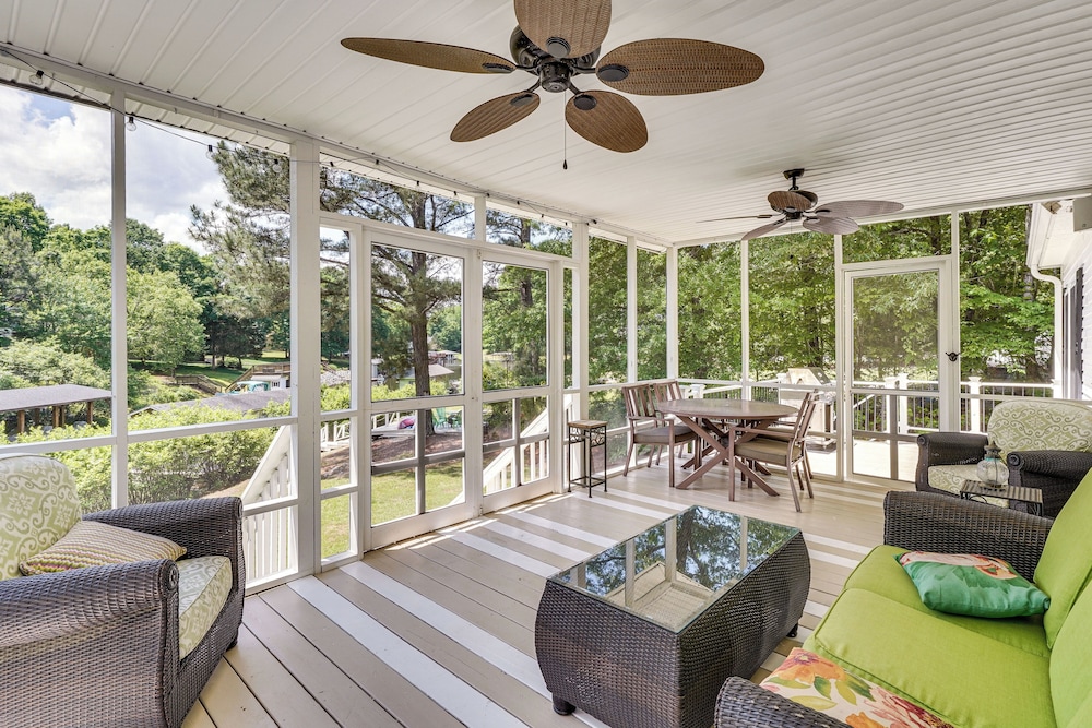 Private Dock + Fire Pit: Serene Lake Gaston Escape