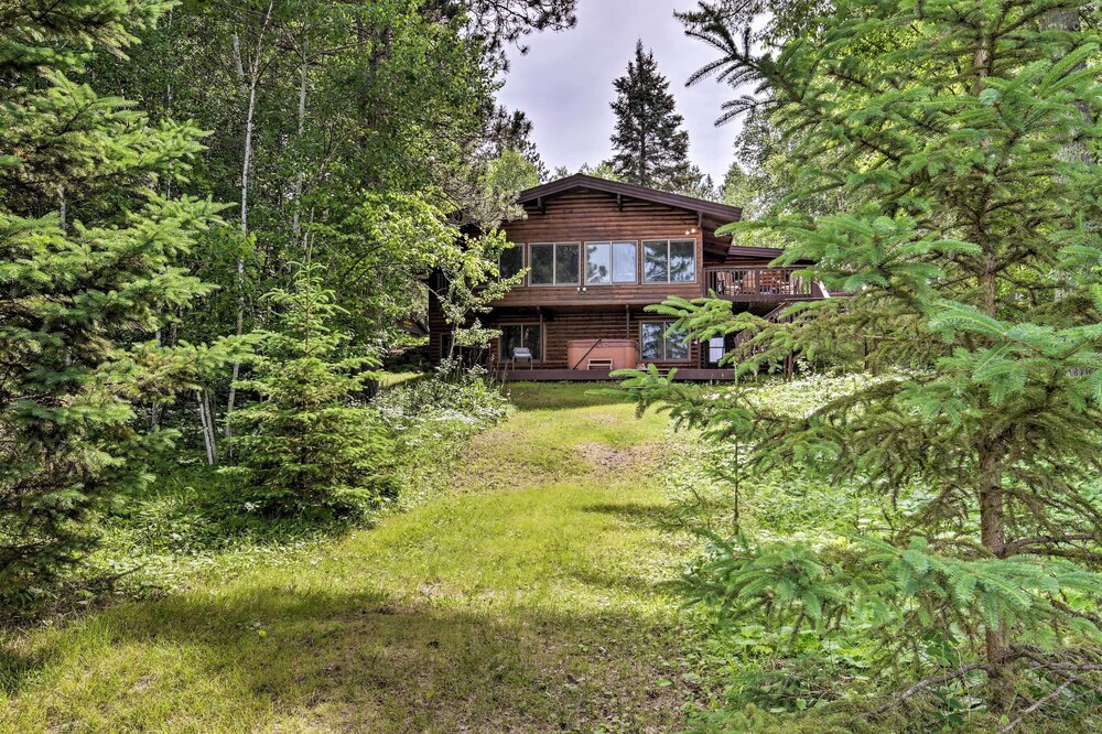 Rustic Cozy Cabin on Island Lake w/ Fire Pit, Dock view 5