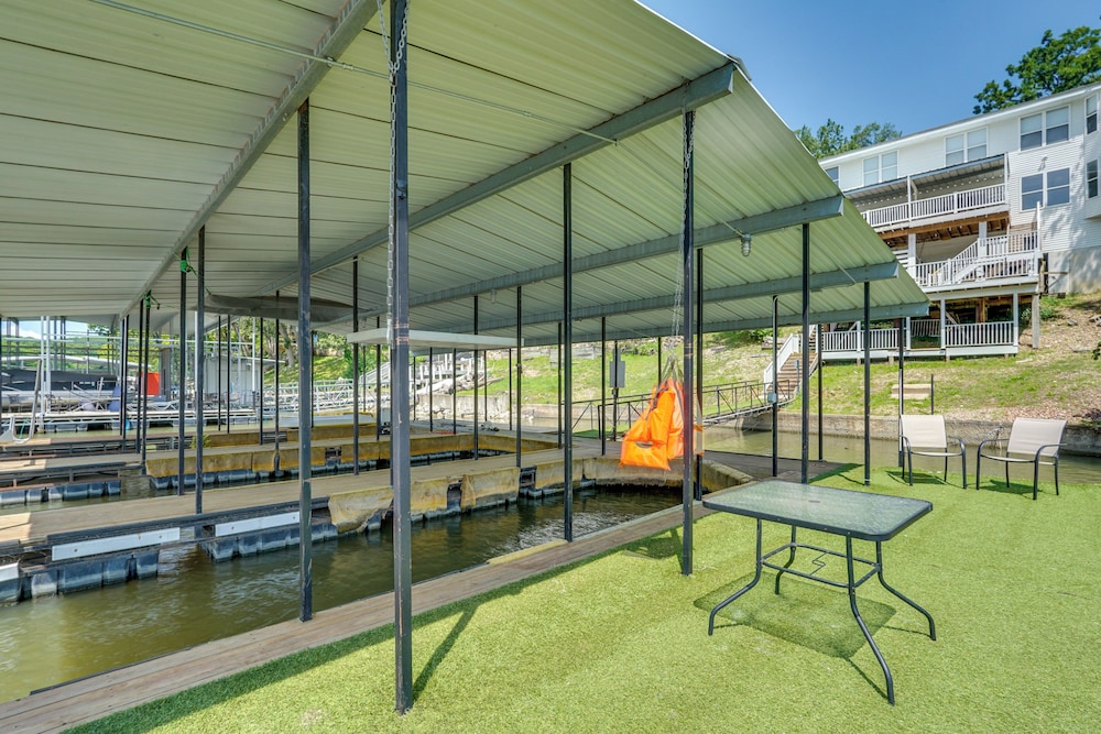 Dock Access + Lake View: Sunrise Beach Escape
