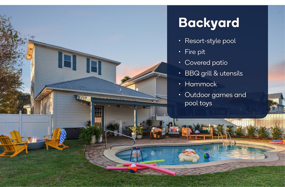 Destin Oasis Coastal Hideaway With Backyard Fun 4 Bedroom Home