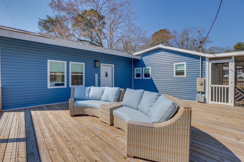 Bright Shelby Cottage w/ Deck Creek Views! - Property Image 24