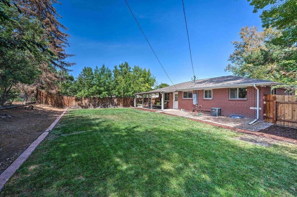 Fenced Yard + Patio: Pet-friendly Denver Home Base view 5