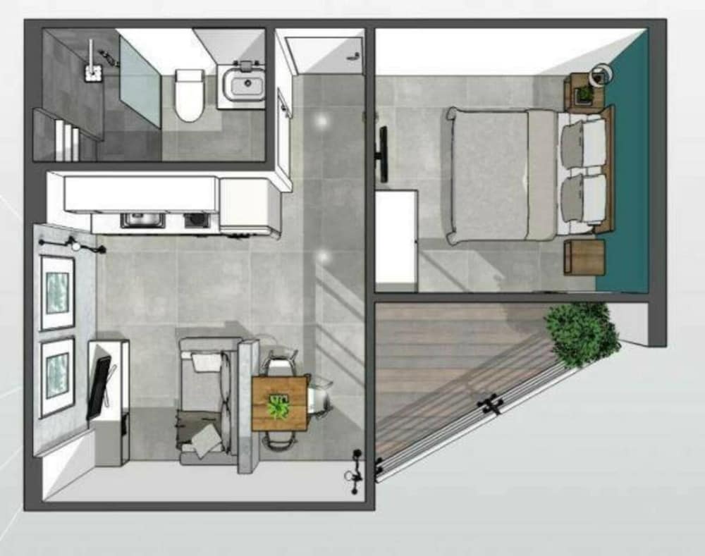 1BR Apartment near Villa Market  T2-423