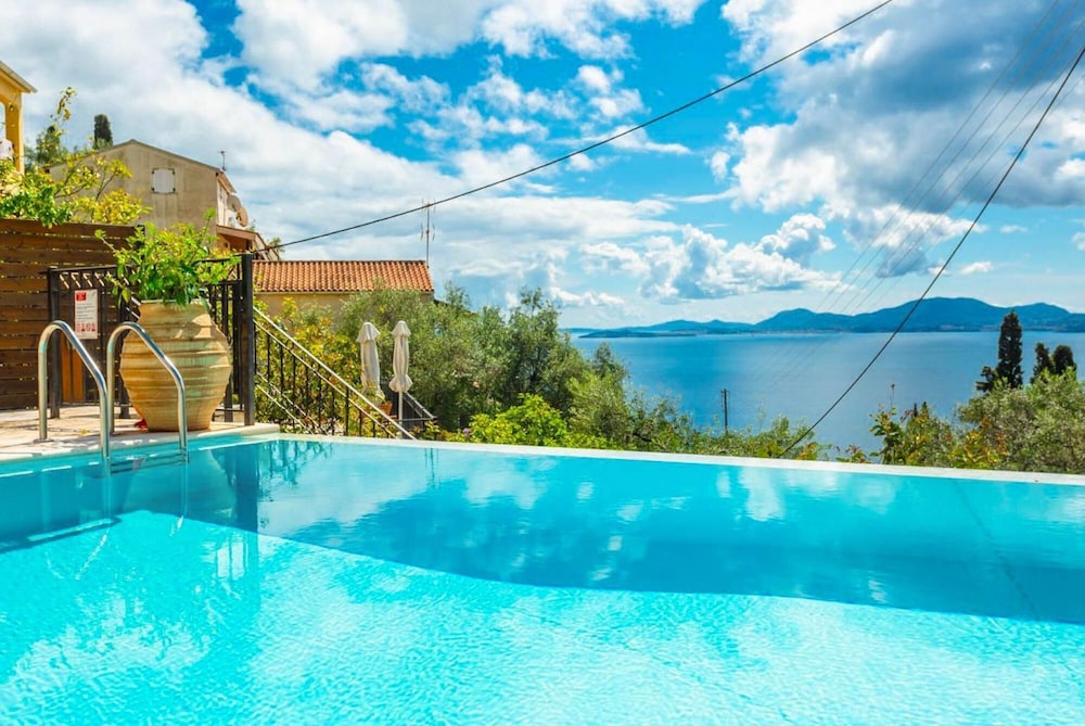 Villa Katerina Large Private Pool Walk to Beach Sea Views A C Wifi Car Not Required - 2359 view 4