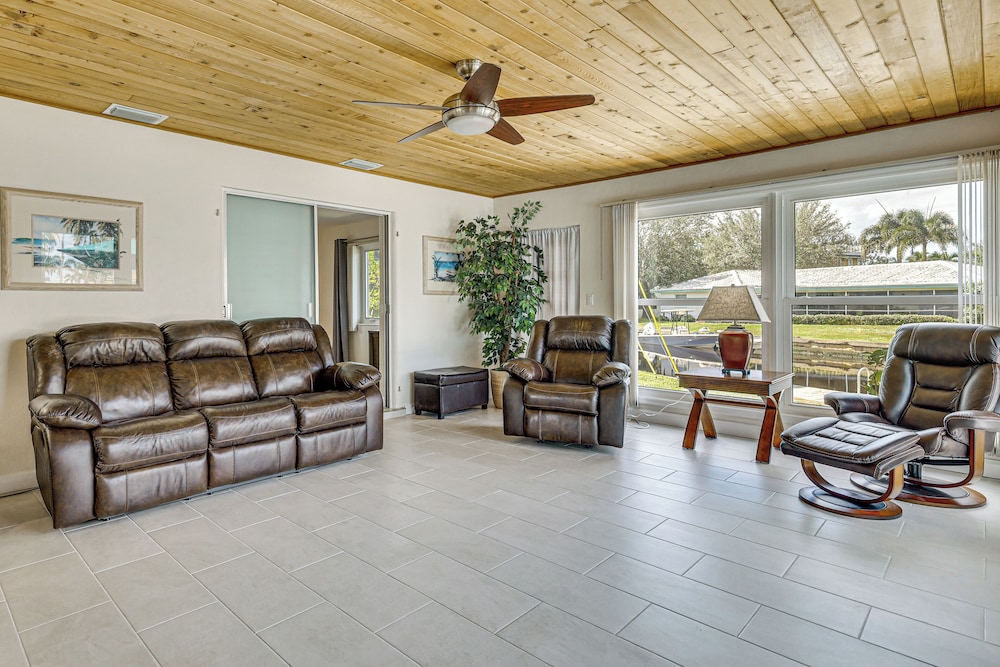 Waterfront Retreat w/ Boat Dock & Yard in Ft Myers