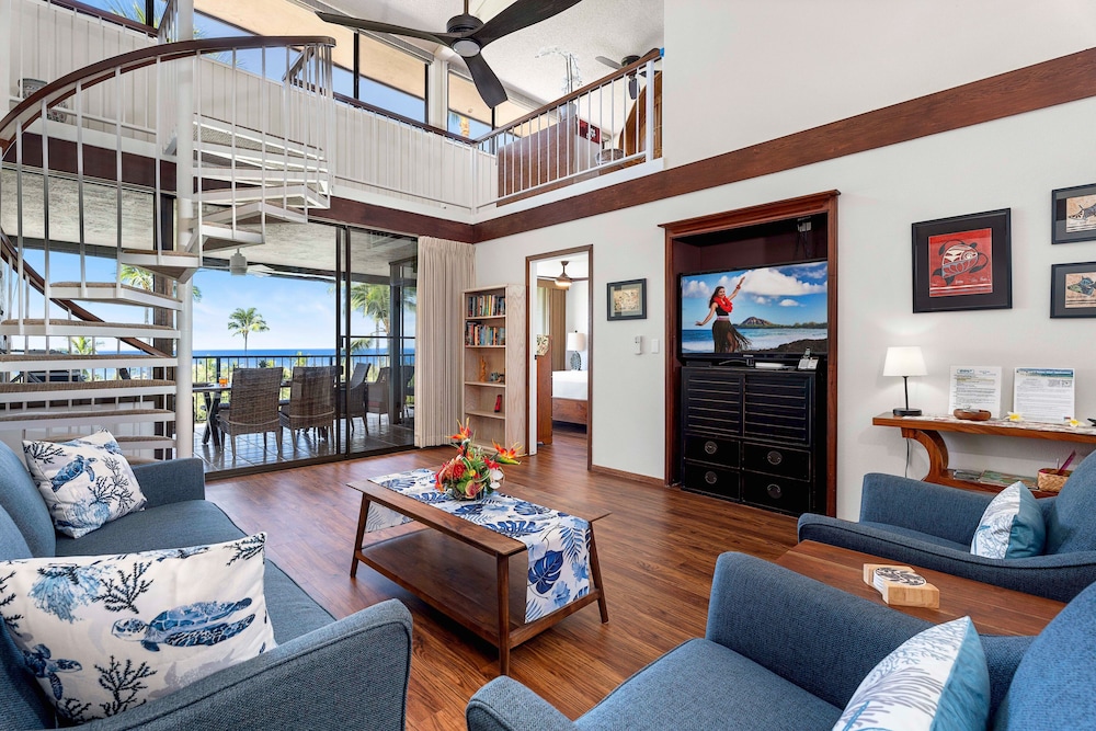 Ocean & Golf Course Views - 2 Bdrm With Loft - AC - Private Lanai -vrkcv