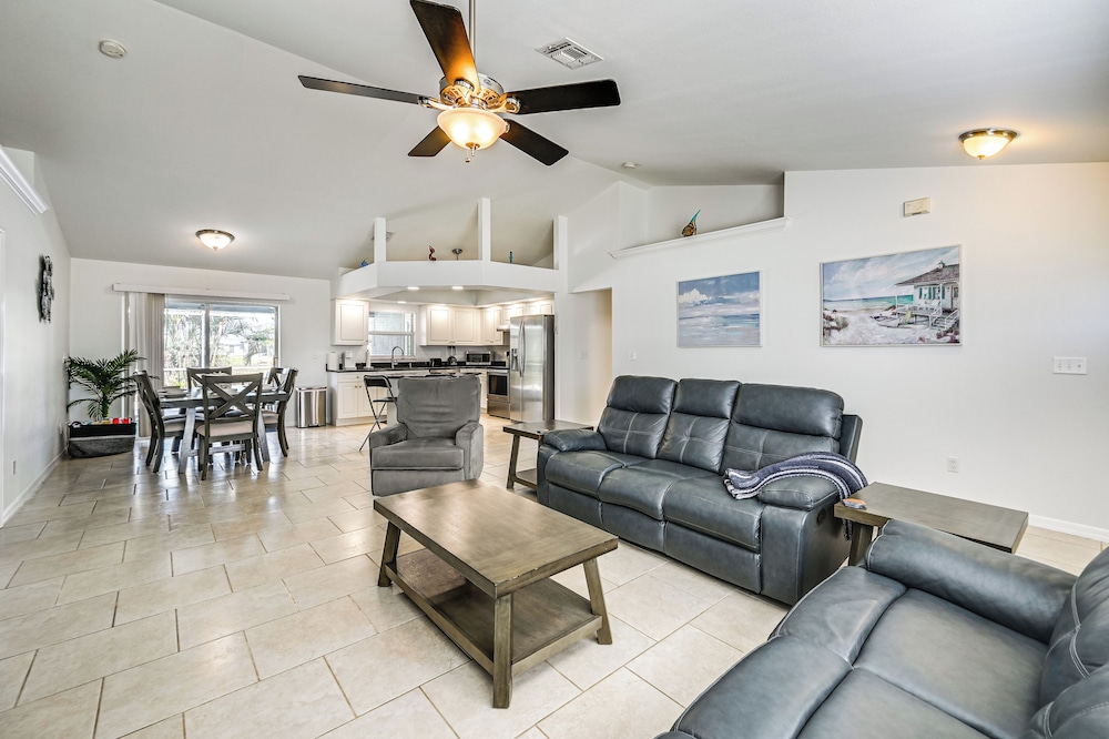 Patio, Dock + Canal Access: Cape Coral Home!