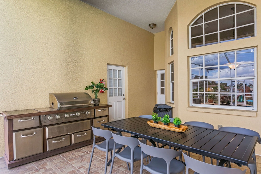 Waterfront Pool Pickleball Court Game Room