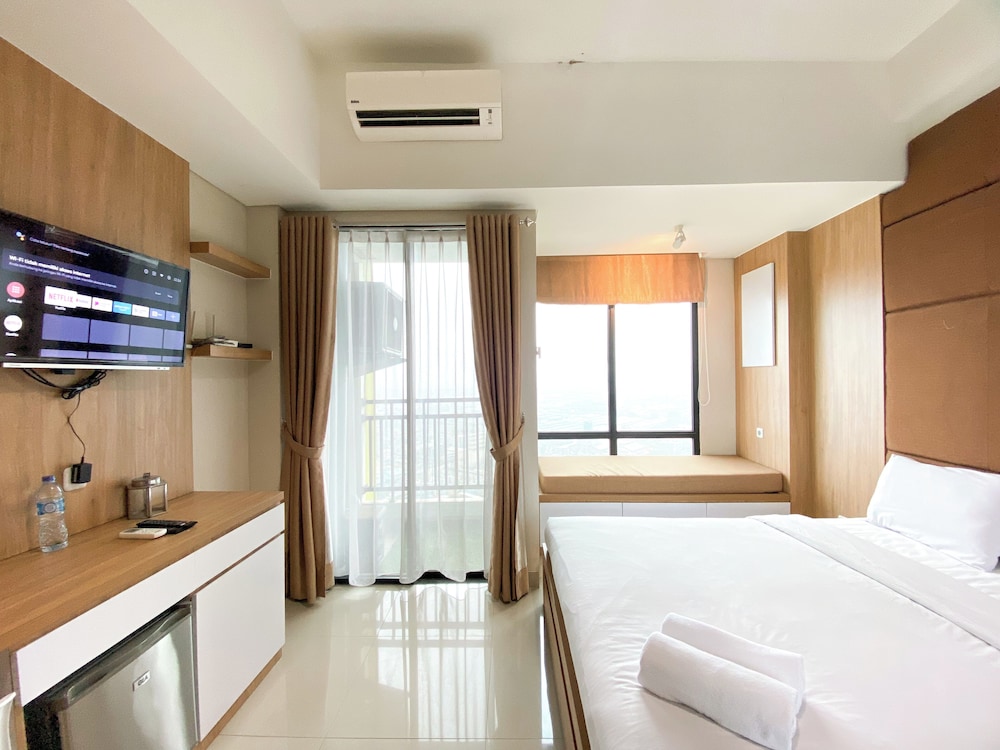 Wooden Style Studio At Lrt City Bekasi Apartment